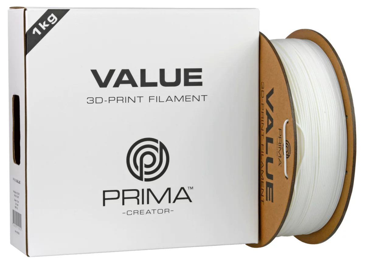 PrimaFilaments PrimaValue™ ABS - 1.75mm - 1 kg - weiß