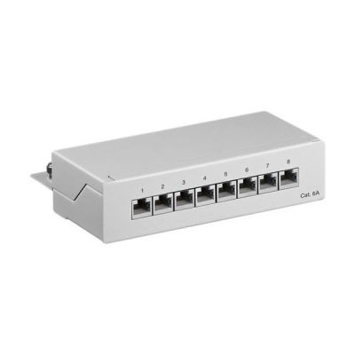 Goobay CAT 6a Mini/Desktop Patch Panel 8 Port