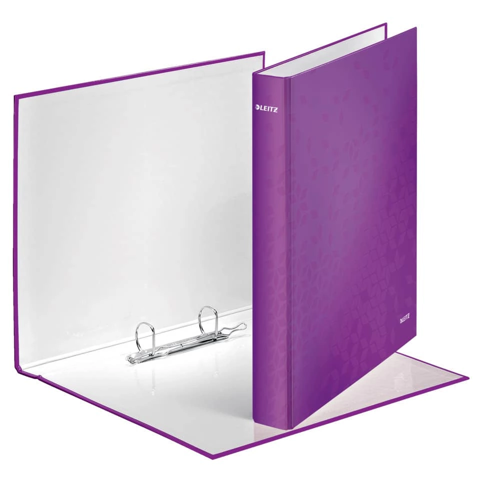 Leitz Ringbuch WOW, A4 maxi, PP, 2 Ringe Ø25 mm, violett