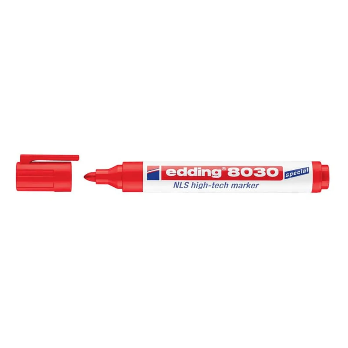 Edding 8030 NLS high-tech marker Spezialmarker - permanent, 1,5 - 3 mm, rot