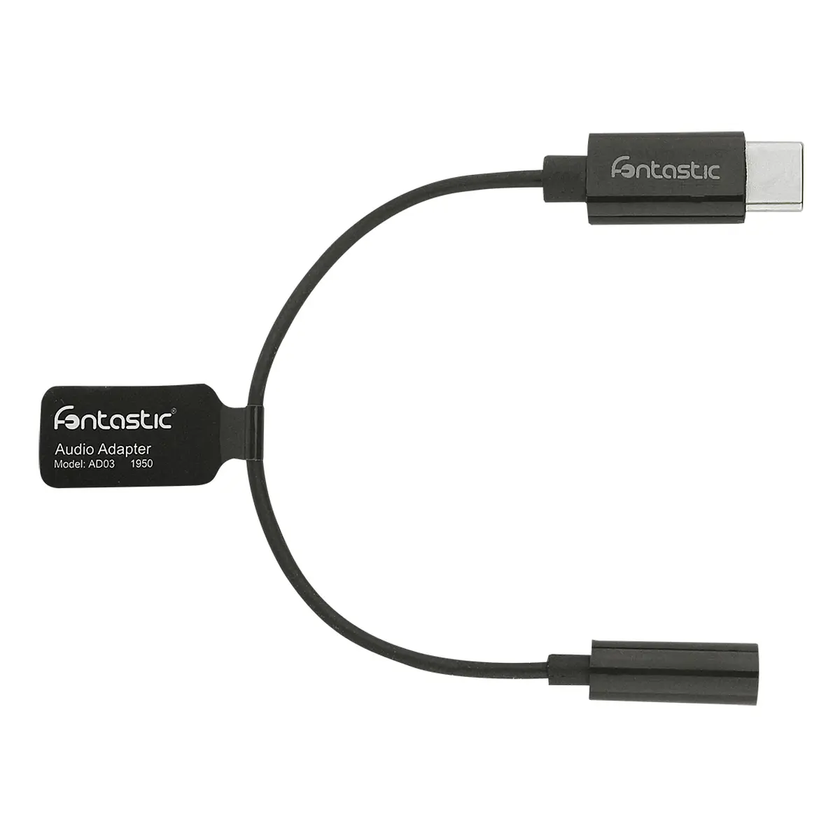 Fontastic Adapter Typ-C auf 3.5mm Audio Buchse schwarz