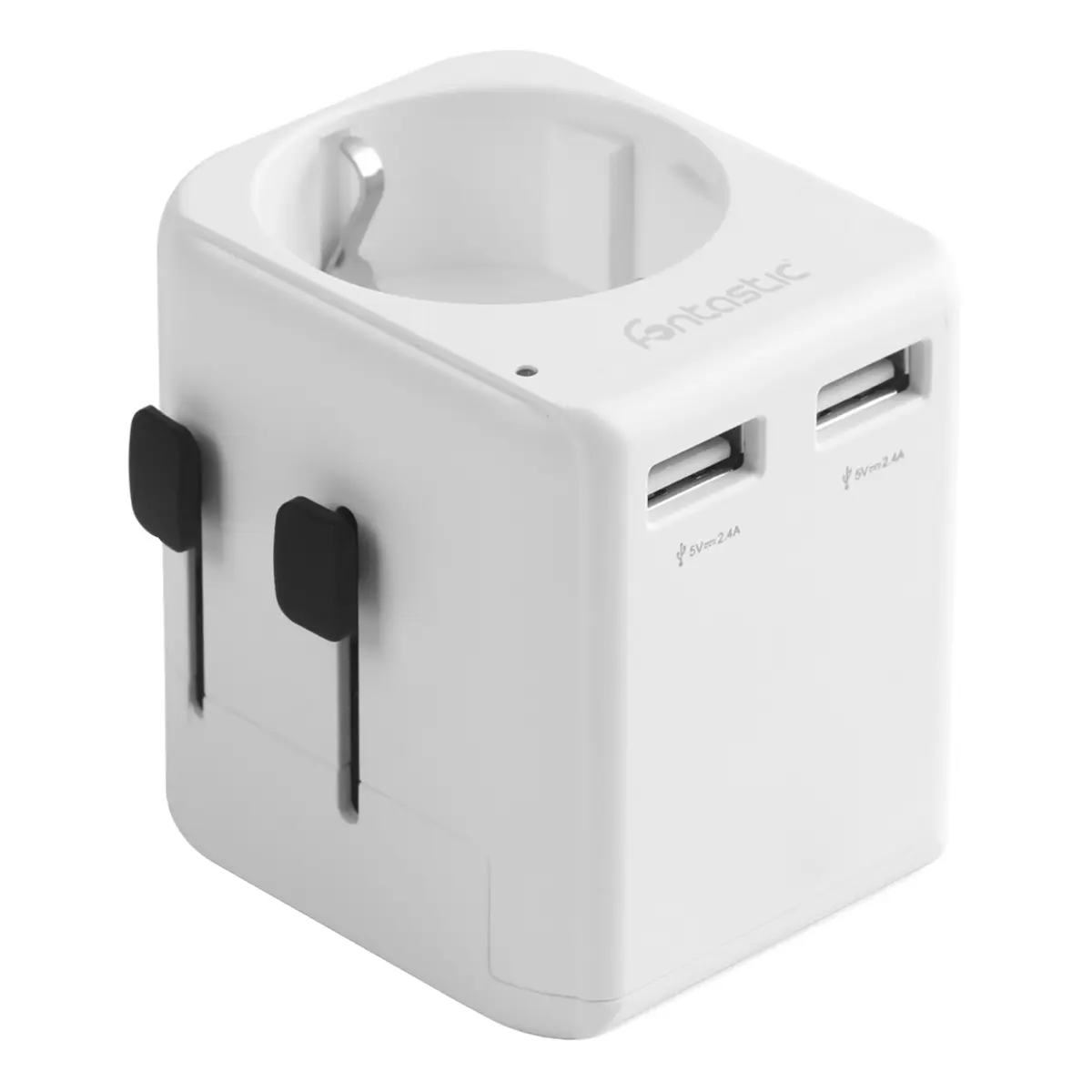 Fontastic Welt-Adapter Planet USB-Ports US/UK/AUS 100 Länder