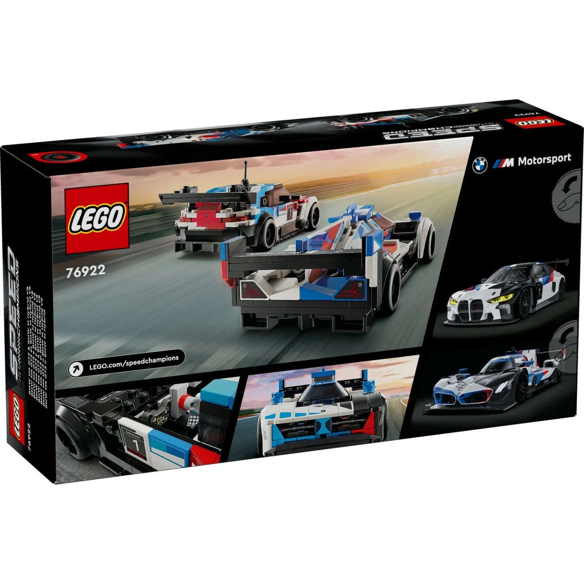 LEGO® Speed Champions BMW M4 GT3 & M Hybrid V8 Rennwagen 76922