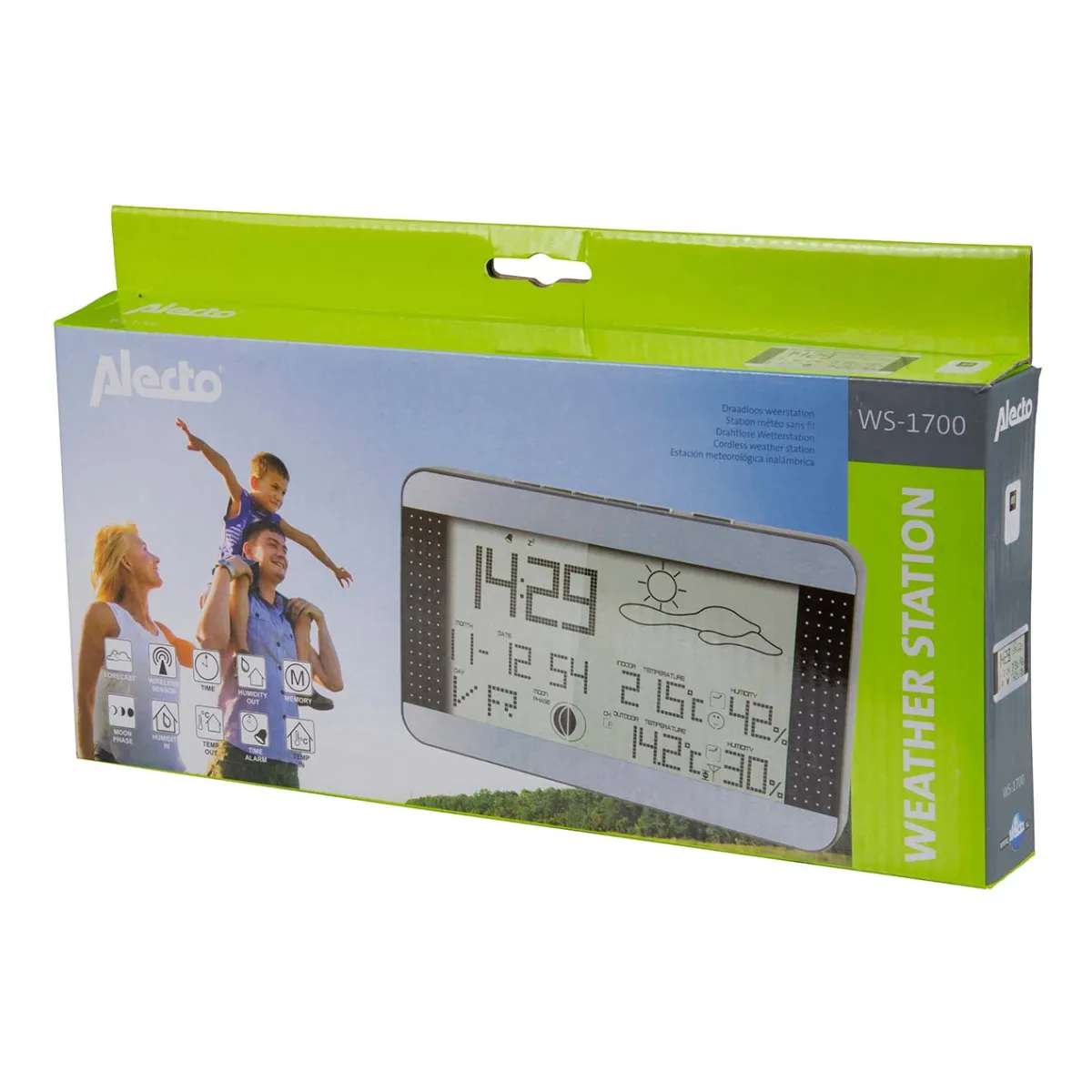 Alecto Wetterstation mit Funksensor Silver