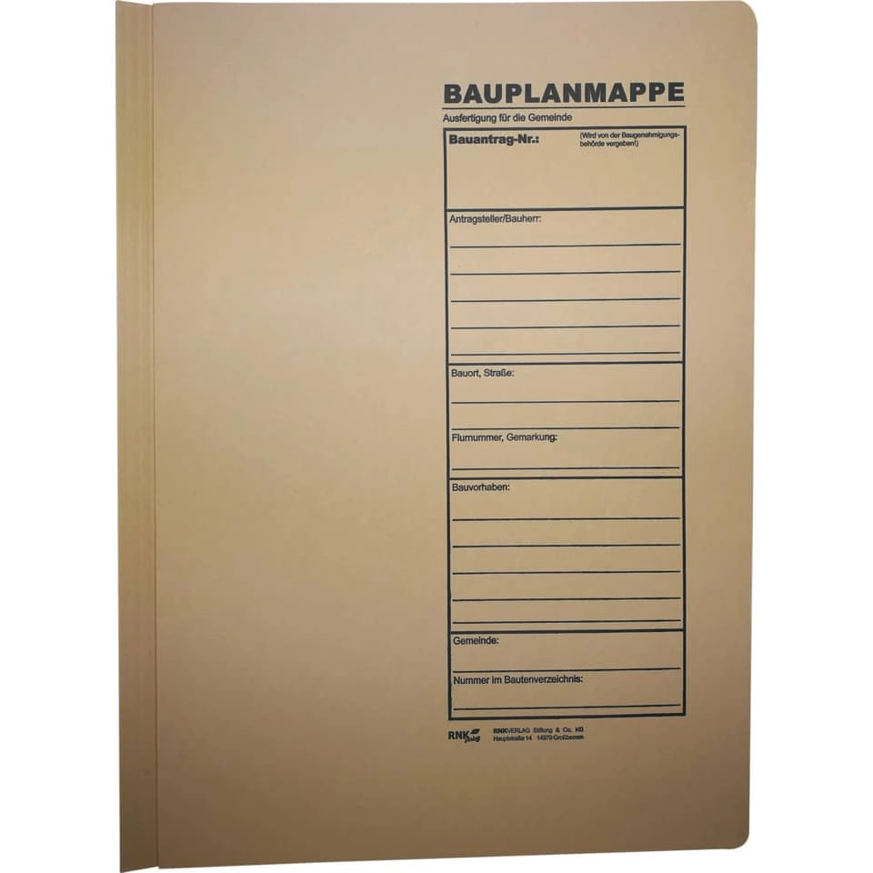 RNK Verlag Bauplanhefter - für Bauantragsverfahren, Pack à 3 Stück