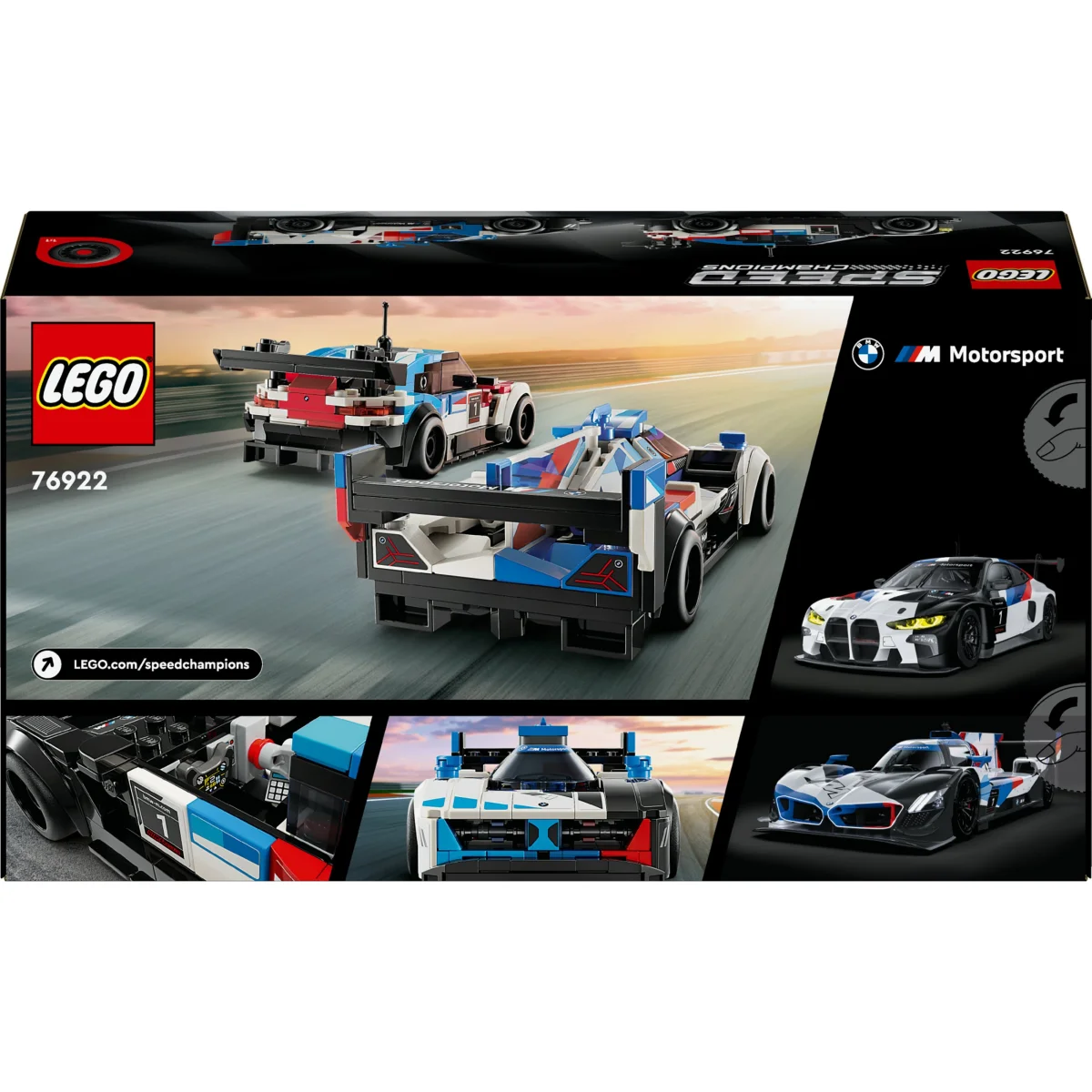 LEGO® Speed Champions BMW M4 GT3 & M Hybrid V8 Rennwagen 76922