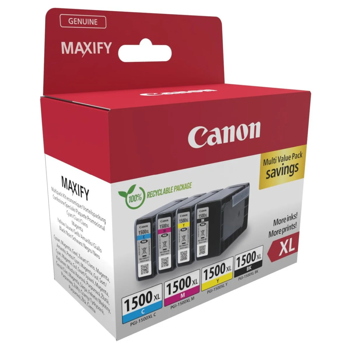 Canon XL MultiPack PGI 1500 XL 70 Ml Druckerzubehoer De