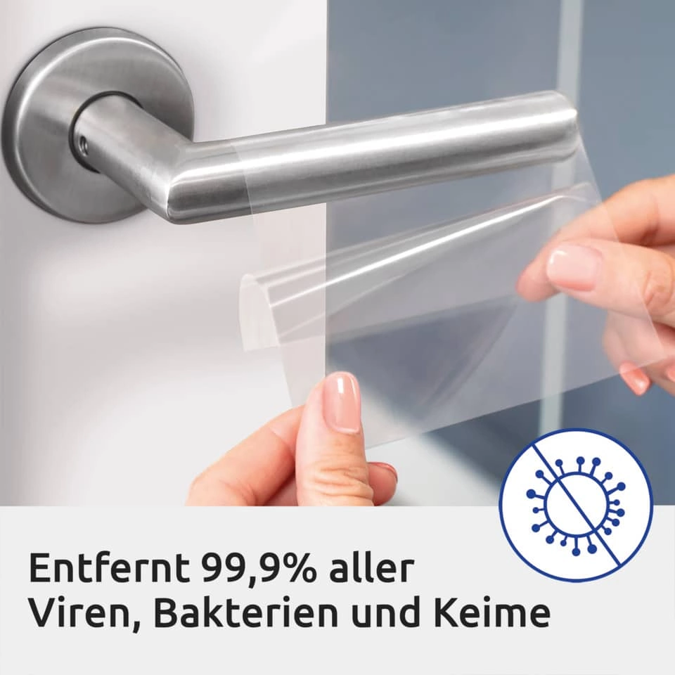 Avery Zweckform L8011-10 Antimikrobielle Etiketten - 210 x 297 mm, permanent, transparent, 10 Stück