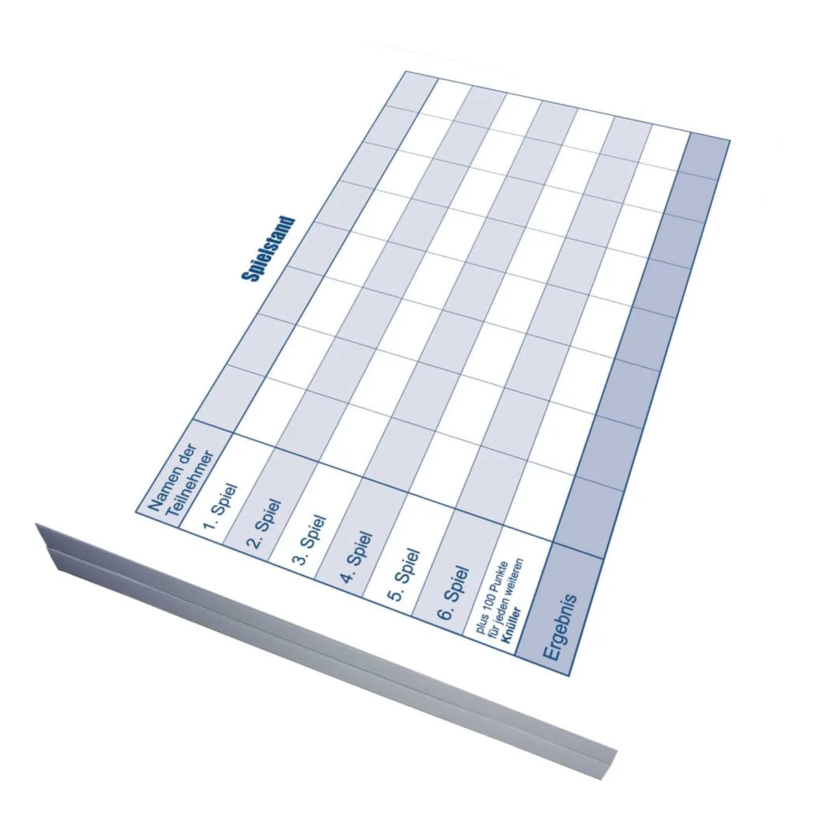 RNK Verlag Würfelspiel-Gewinnblatt XXL - Block, DIN A5, 2 x 85 Blatt