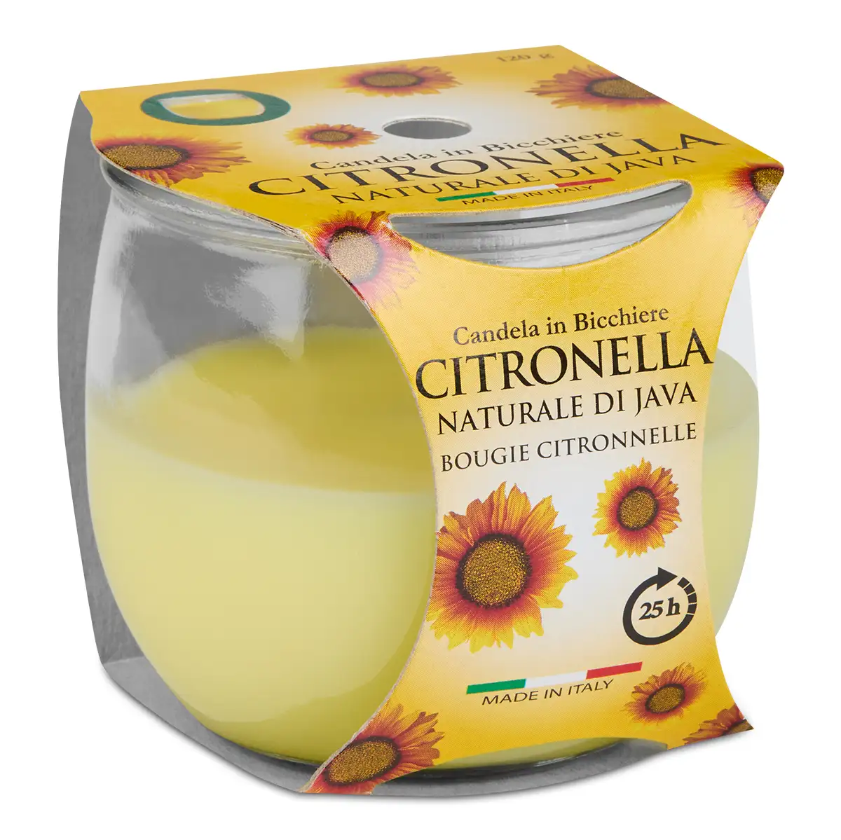 Citronella-Kerze im Glas 120g