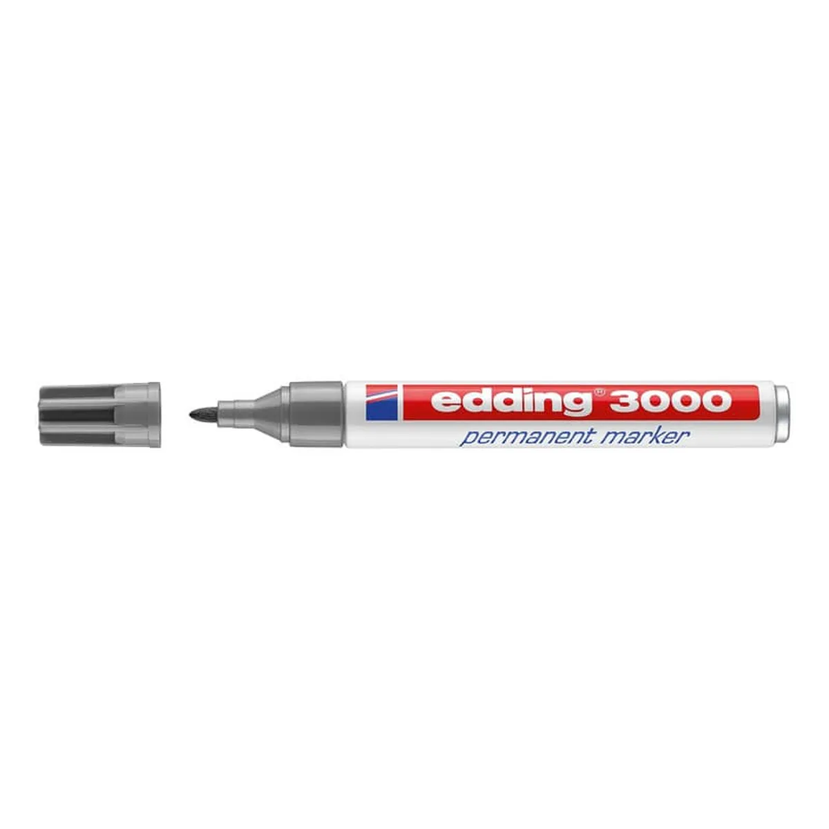 Edding 3000 Permanentmarker - nachfüllbar, 1,5 - 3 mm, grau