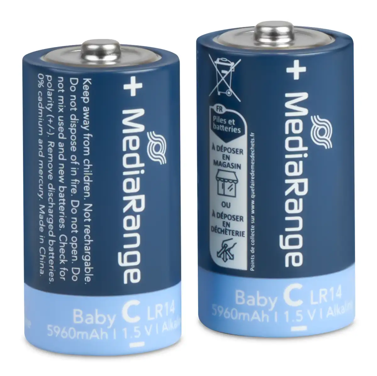 MediaRange Batterien 'Baby C | LR14' 1,5V 2 Stück