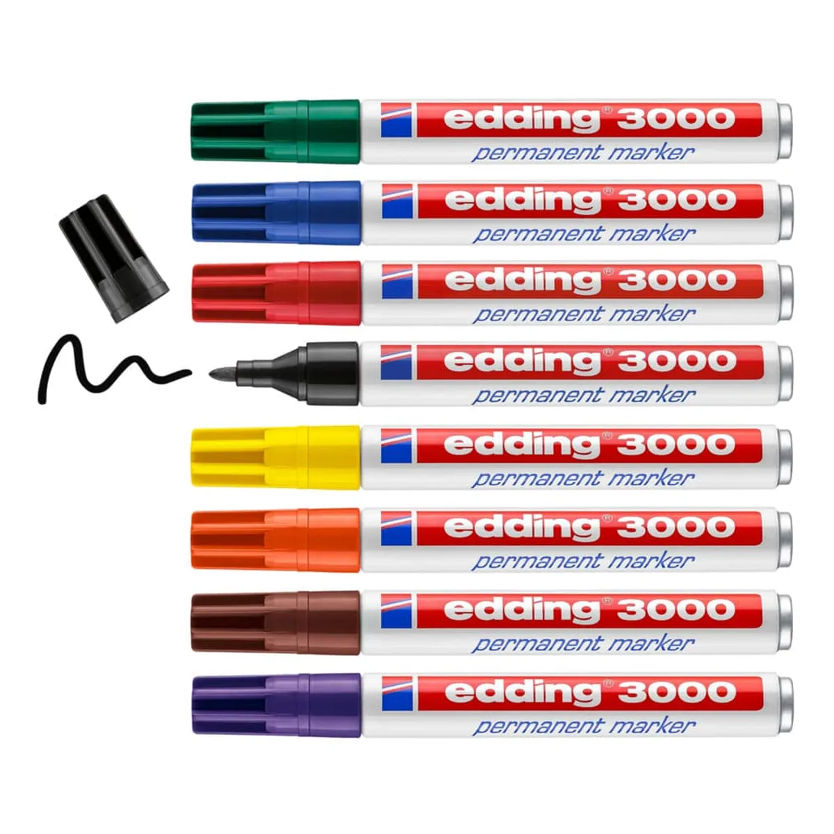 Edding 3000 Permanentmarker - nachfüllbar, 1,5 - 3 mm, rotviolett