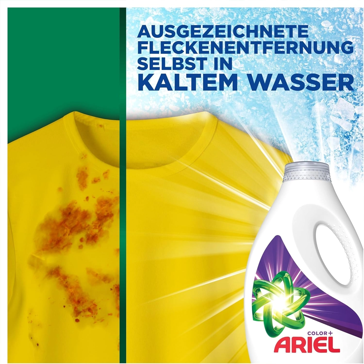 Ariel Color + Farbschutz  5 ltr , 100 Waschladungen , Sondergröße