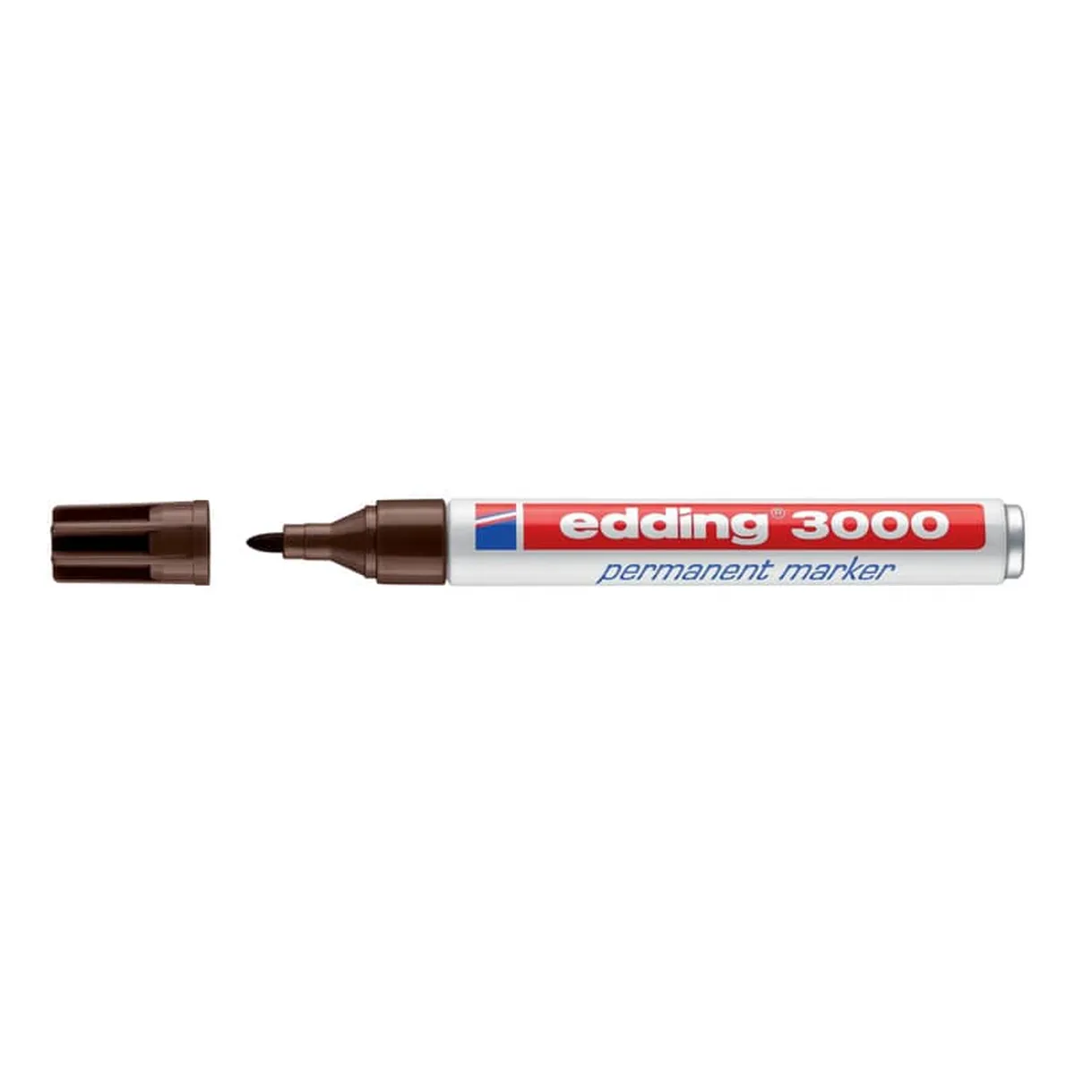 Edding 3000 Permanentmarker - nachfüllbar, 1,5 - 3 mm, dunkelbraun