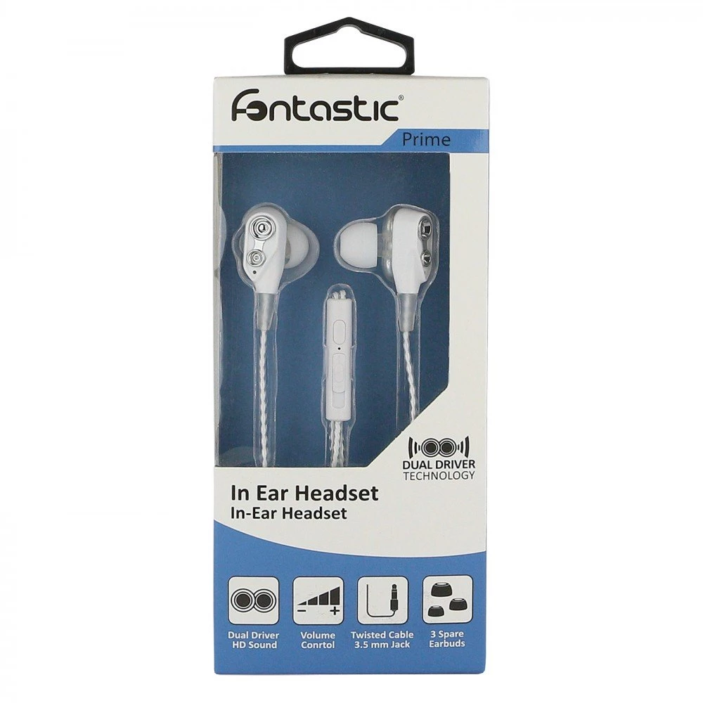 In-Ear Headset Duett, 2 hochauflösende Treiber weiss - Fontastic