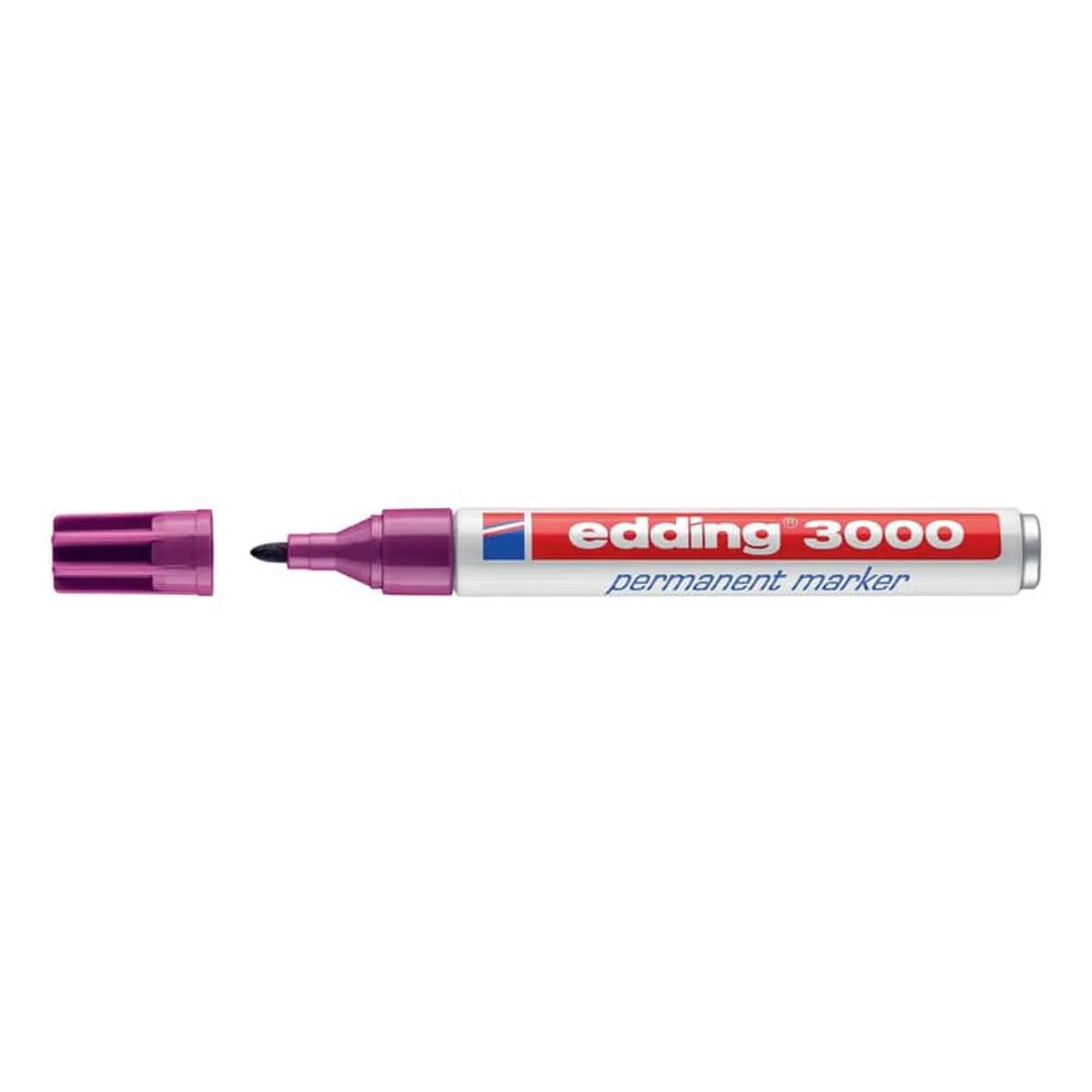 Edding 3000 Permanentmarker - nachfüllbar, 1,5 - 3 mm, rotviolett