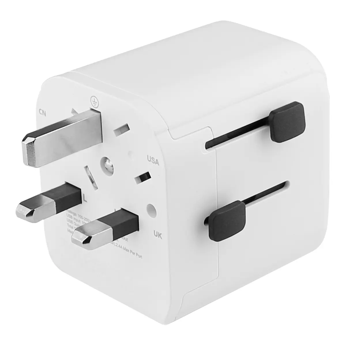 Fontastic Welt-Adapter Planet USB-Ports US/UK/AUS 100 Länder