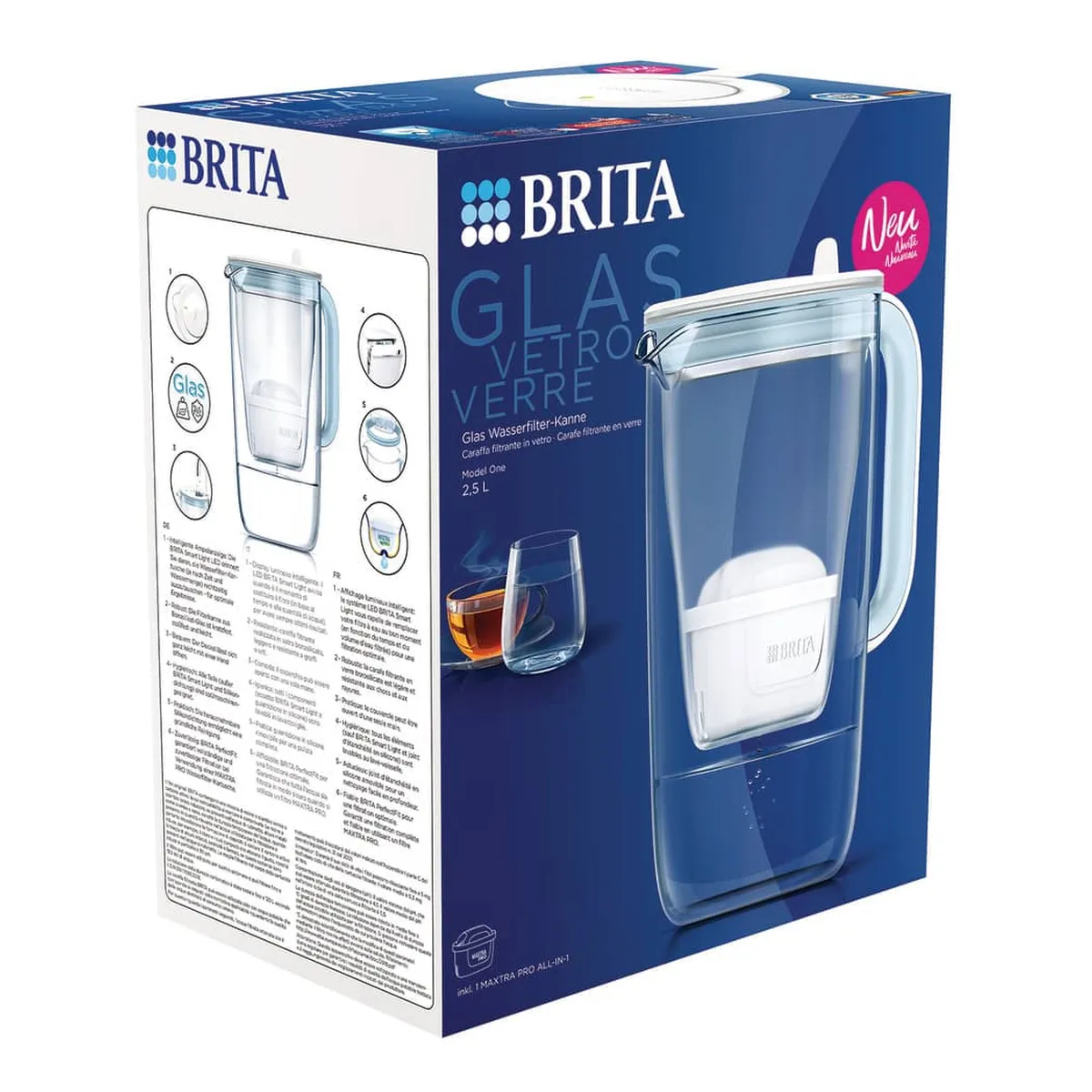 BRITA® Wasserfilter-Kanne Glas Model ONE