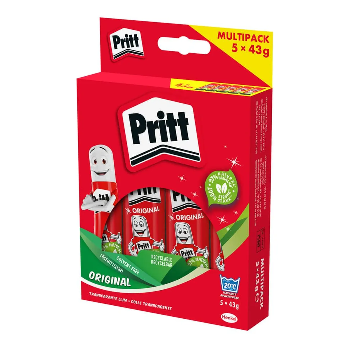 Pritt Klebestift Alleskleber Orginal - 5x 43g