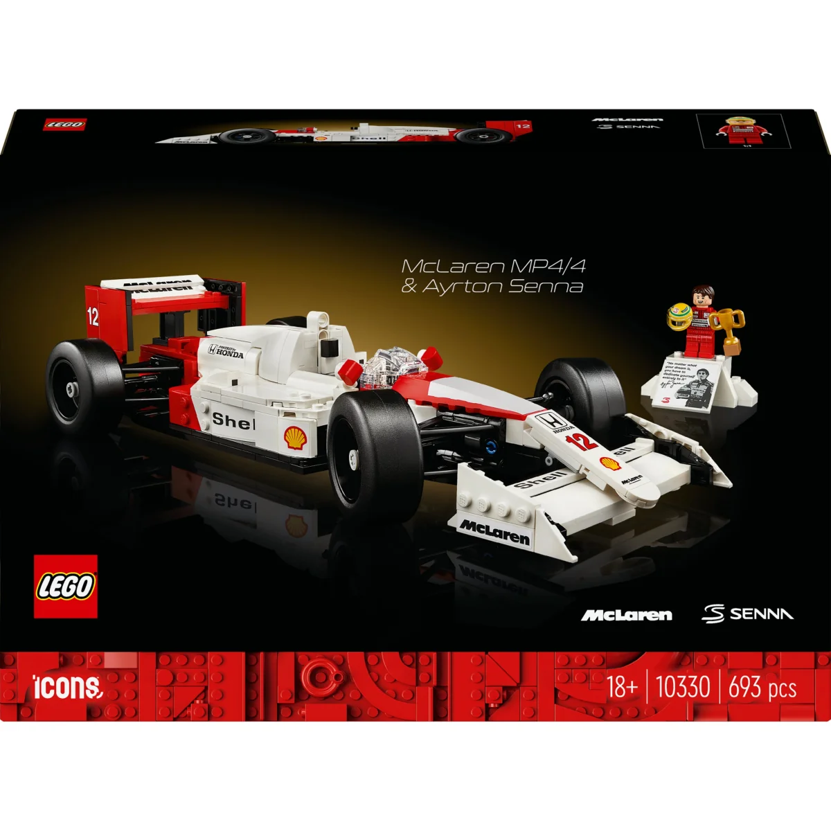 LEGO® Icons McLaren MP4/4 & Ayrton Senna 10330