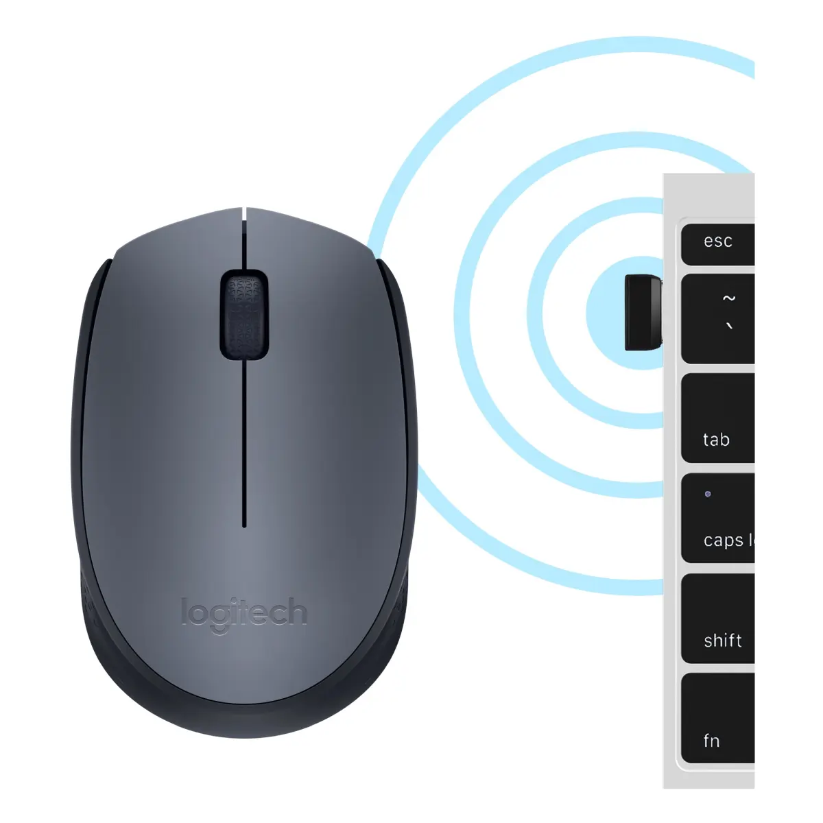 Logitech kabellose Maus M170 grau