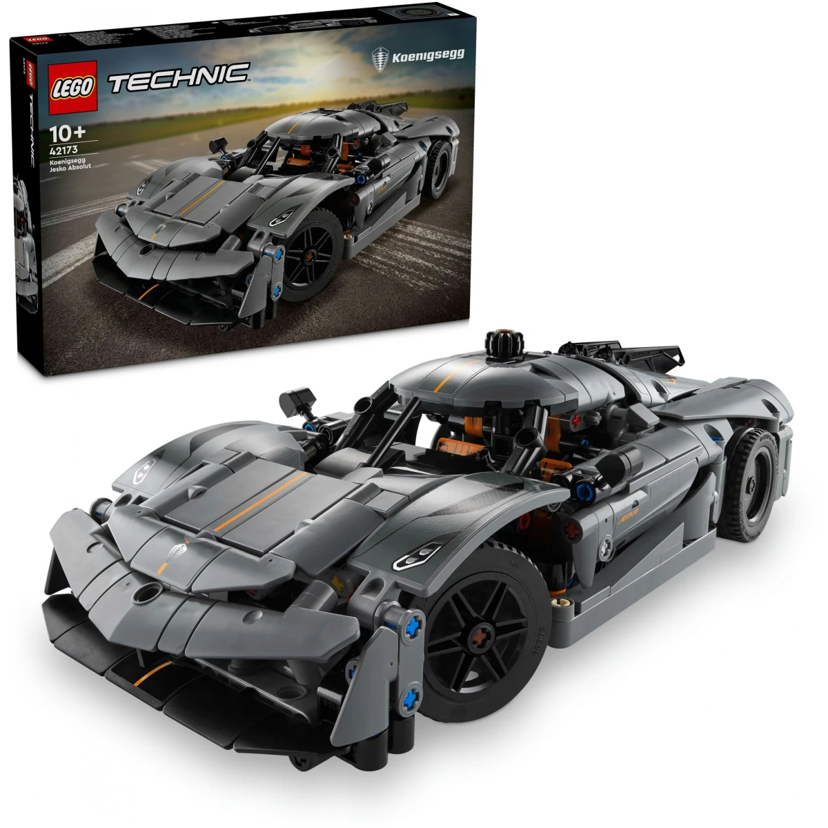 LEGO® Technic Koenigsegg Jesko Absolut Supersportwagen in Grau 42173