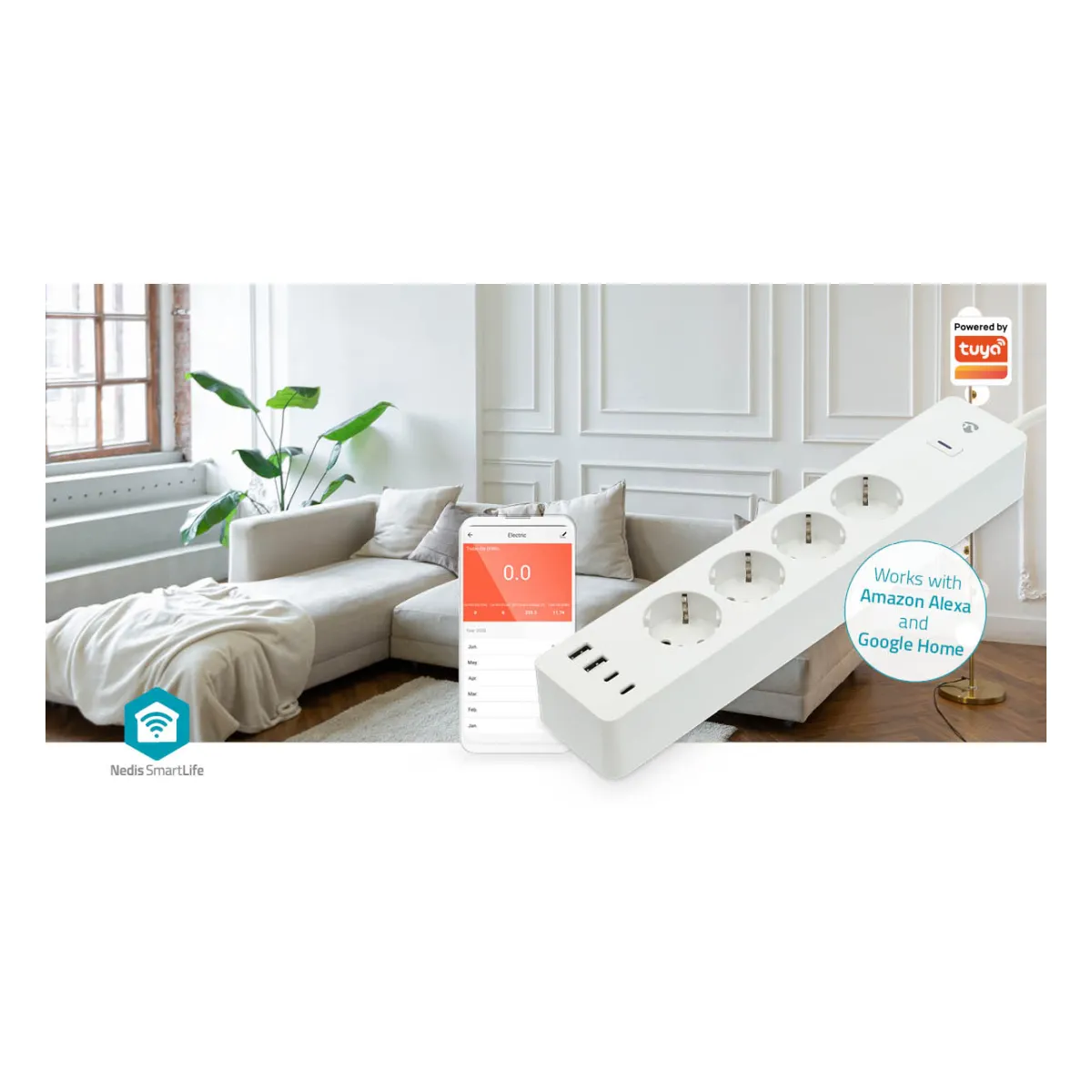 Nedis SmartLife Power Strip