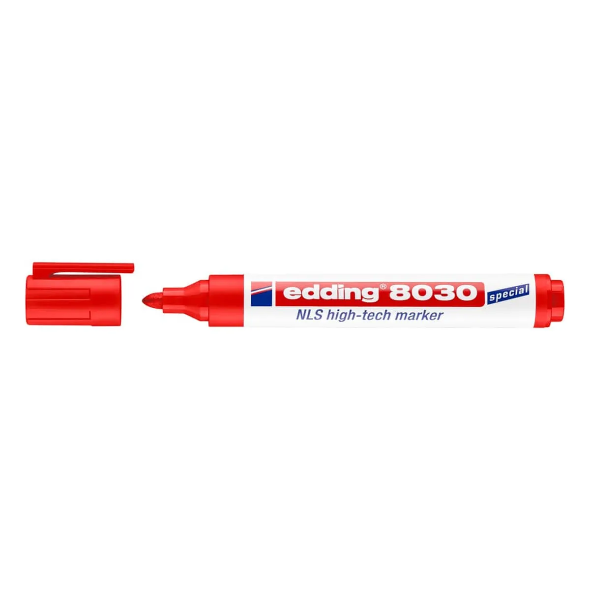 Edding 8030 NLS high-tech marker Spezialmarker - permanent, 1,5 - 3 mm, rot